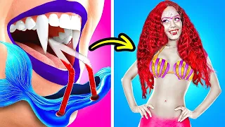 HOW TO BECOME A MERMAID🧜‍♀️ IF YOU ARE VAMPIRE | Little Mermaid Adopted By Vampires by Bla Bla Jam!