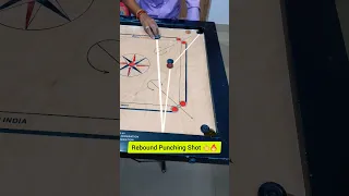 Carrom Rebound Punching Shot 👆🔥 #shorts #carromtrickshots #carromking #akscarrom