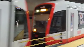 SF Muni Siemens s200 LRV 2038+2099 on route S shuttle