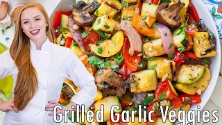 Garlic Grilled Veggies Recipe - Zesty & Delicious Grilled Salad!!
