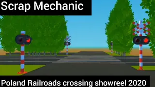 [Scrap Mechanic] Polish railroad crossing showreel.[Christmas special edit]