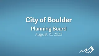 8-15-23 Planning Board Meeting