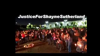 Justice for Shayne Sutherland Candlelight Vigil