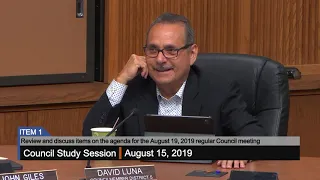 Council Study Session - 8/15/2019