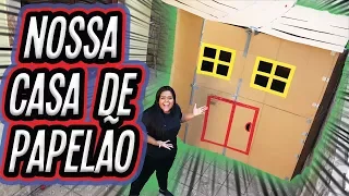 CONSTRUIMOS UMA CASA DE PAPELÃO !!!! (BOX FORT)