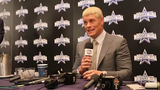 CODY RHODES WWE WRESTLEMANIA 38 MEDIA INTERVIEW, TALKS AEW, VINCE MCMAHON, TRIPLE H & MORE