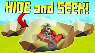 We Turned Cars Into Rocks to Play Hide and Seek! - Scrap Mechanic Multiplayer Monday