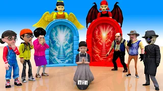 Scary Teacher 3D vs Squid Game Heavenly Rewards or Hellish Penalty 5 Times Challenge