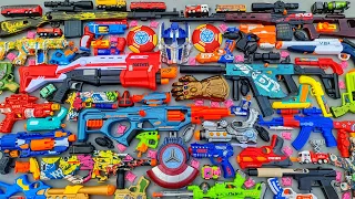 Collecting Senapan NERF WAR GUNS, Glock Pistol, Ak47 Captain America, SNIPER RIFLE, MACHINE GUN MP40