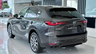 First Look ! 2024 MAZDA CX-60 - 2.5L SKYACTIV G | Machine Grey Color