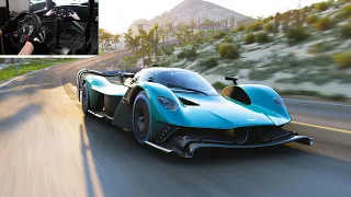 Aston Martin Valkyrie AMR PRO | Forza Horizon 5 | Steering Wheel Gameplay