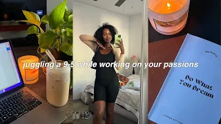 how I handle working a 9-5 with a side hustle | microinfluencer productivity tips