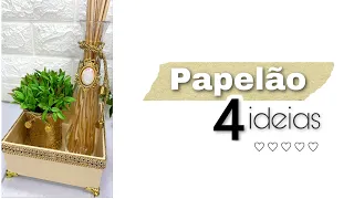 4 IDÉIAS DE  DECORAÇÃO COM CAIXAS DE PAPELÃO