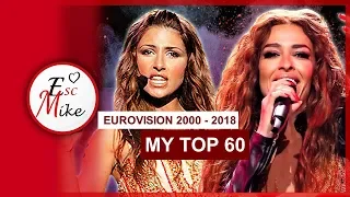 My Top 60 Eurovision songs [2000 - 2018]