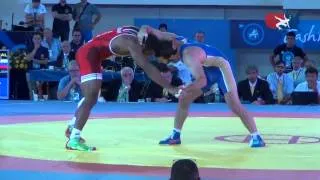 74 KG SF - Jordan Burroughs (USA) vs Denis Tsargush (RUS)