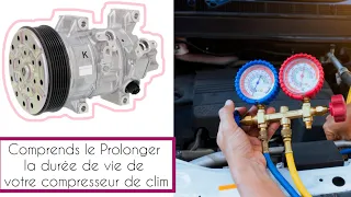 la durée de vie d'un compresseur de climatisation automobile comment prolonger?