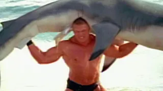 Brock Lesnar F5s a shark #Short