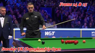 Snooker UK Championship Open Ronnie O’Sullivan VS Ali Carter ( Frame 14 & 15 )