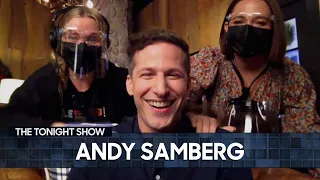 Maya Rudolph & Amy Poehler Hijack Andy Samberg's Interview | The Tonight Show Starring Jimmy Fallon