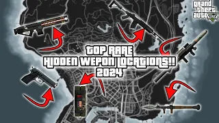 GTA V - All New Hidden Wepon Location 2024! (Sniper Rifle, Gusenberg Sweeper, RailGun)