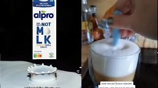 Latte Macciato mit der ALPRO Hafermilch - Lässt sich die vegane Vollmilch aufschäumen?