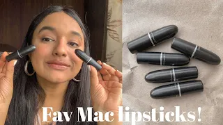 My Favourite MAC Nude Lipsticks! | Indian /medium/olive skintone