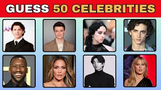 Guess the CELEBRITY in 3 seconds | 50 most famous people in the world | Celebrity Quiz 003