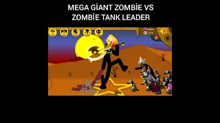 mega giant zombie vs 999.999 zombie tank leader - stick war legacy #shorts