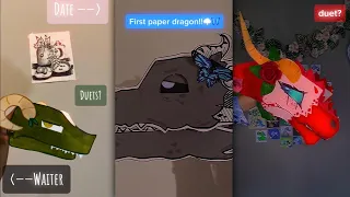 😱THE AMAZING Paper Dragon 🔥Puppet TikTok Compilation #8