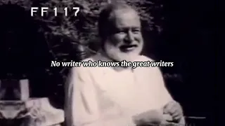 Nobel Prize in Literature 1954 Speech by Ernest Hemingway