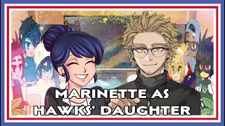 Marinette as Hawks’ Daughter AU //Adrienette❤️🖤and a bit of Lukanette💙❤️ Read Description Please