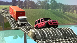 Cars vs Speed Bumps Bridge - BeamNG Drive - 🔥 ULTIMATE Edition Compilation