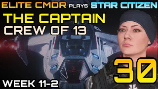 13 PERSON CREW ! - Multicrew Carrack - Elite CMDR plays Star Citizen 3.14