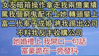 女友暗箱操作拿走我兩億業績，罵我個窮鬼配不上她，轉頭攀上富二代奉子成婚 將我踢出公司，不料我反手收購公司，她婚禮上 我開口一句話，富豪跪在一旁發抖| 悅讀茶坊 | 愛情 | 情感 | 爽文