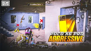 AGGRESSIVE SQUAD WIPE 💥 POCO X6 PRO 5G BGMI TEST SMOOTH + 90 FPS GAMEPLAY 3.1 UPDATE BGMI /PUBG