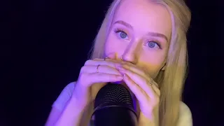 ASMR | Mouth Sounds (finger fluttering, tongue clicking, face touching)