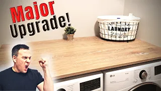 Laundry Room Makeover! | Easy DIY Laundry Countertop