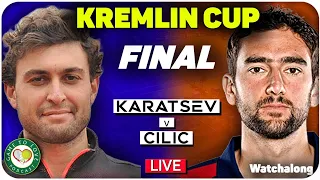 KARATSEV vs CILIC | ATP Kremlin Cup Final | LIVE GTL Tennis Watchalong Stream