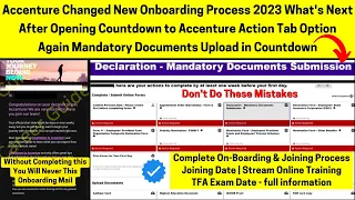 Accenture Changed Onboarding Process 2023 - Next Process After Offer Letter & Countdown to Accenture
