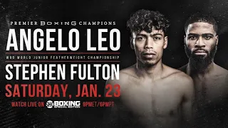 Angelo Leo vs Stephen Fulton Preview