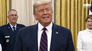 President Trump and Vice President Pence Participate in a Ceremonial Swearing