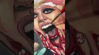 Lady Gaga Paparazzi 2009 VMA's Pop Culture Paint Lesson Part 4