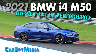 2021 BMW i4 M50 Electric Test Car Spied Testing At The Nürburgring THE NEW ART OF PERFORMANCE