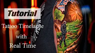 Follow your Path - Tattoo Timelapse with Real time