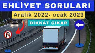 ☑️EHLİYET SINAV SORULARI 2022 ARALIK, EHLİYET SINAV SORULARI 2023 OCAK