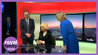 Camilla Tries Out Her Reporting Skills at BBC Northern Ireland