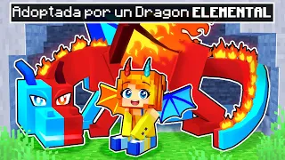 ¡Adoptada por un DRAGON ELEMENTAL en Minecraft!