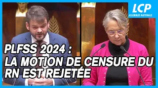 Budget de la sécurité sociale 2024 : la motion de censure du RN est rejetée - 30/10/2023