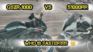 EAZYRYDERMOTO| BMW S1000RR vs SUZUKI GSXR1000R | comparison| races |Dyno footage