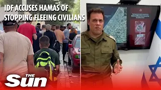 Israel accuses Hamas terrorists of stopping civilians from leaving Gaza